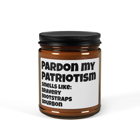 Pardon My Patriotism Candle Scented Soy Candle
