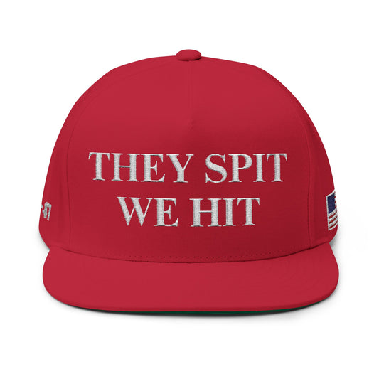 MAGA - They Spit We Hit - Stylish Embroidered Flat Bill Cap with Motivational Quote, Adjustable Snapback Hat for Outdoor Fun, Cool Fashion Accessory, Gift for [...]