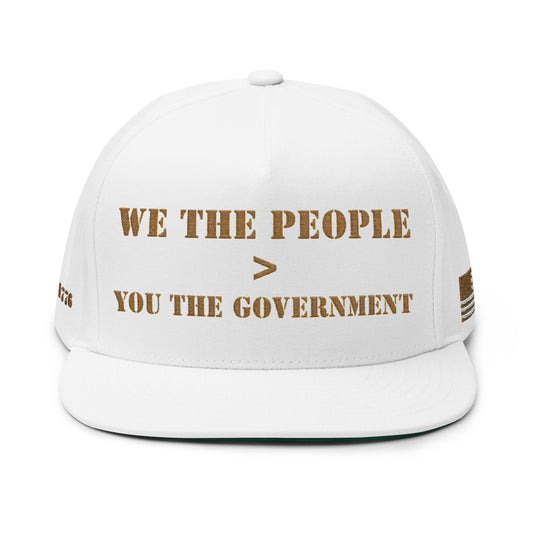 Stylish Embroidered Flat Bill Cap - Statement Headwear, Gift for Activists, Trendy Everyday Hat, Perfect for Festivals, Summer Style