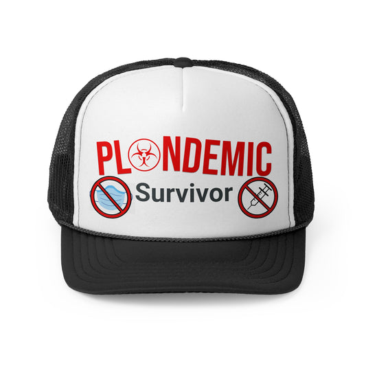 Plandemic Survivor Trucker Cap - Fun & Trendy Hat for Humor Lovers -Political Cap - MAGA