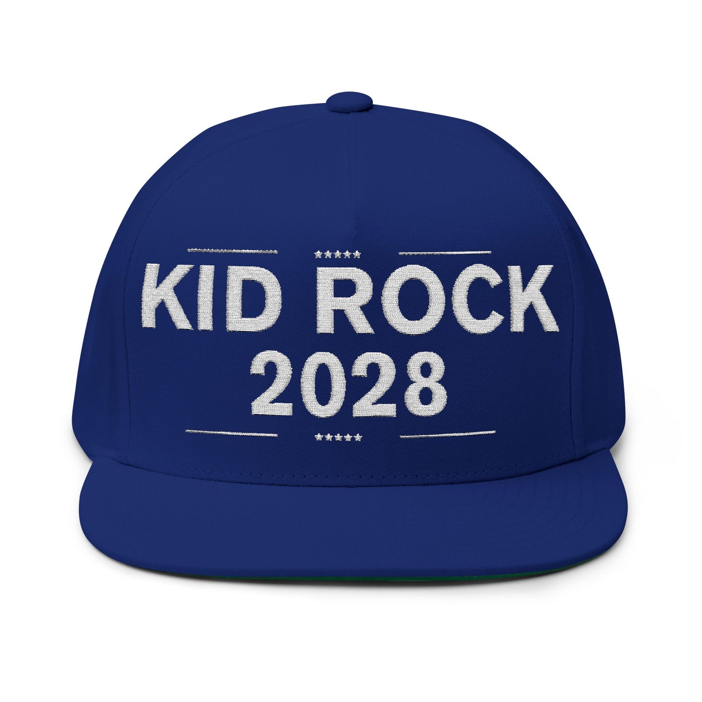MAGA, Kid Rock 2028 Embroidered Flat Bill Cap - Make America Rock Again