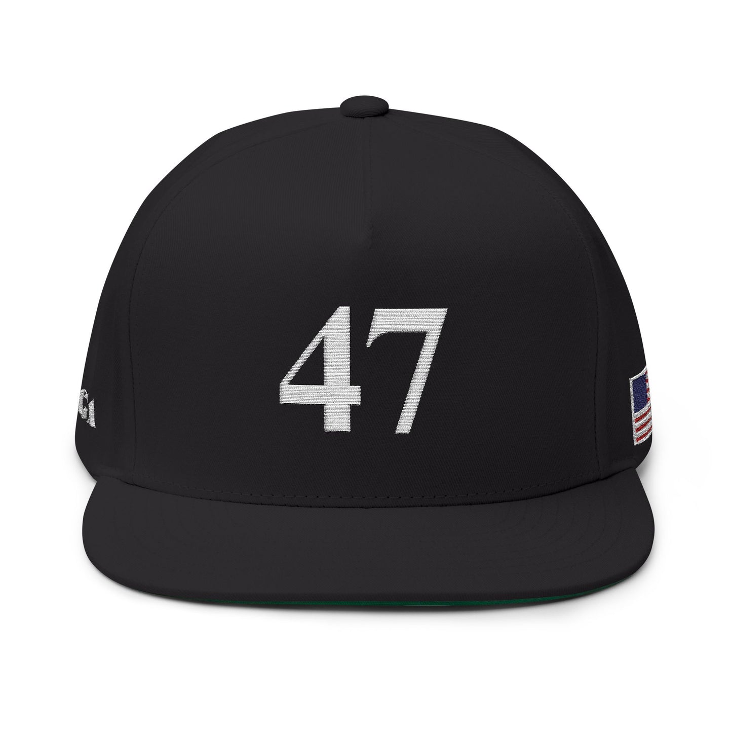 MAGA - Stylish Embroidered Flat Bill Cap, Casual Hat, Streetwear Accessory, Gift for Him/Her, Sports Headwear, Adjustable Snapback