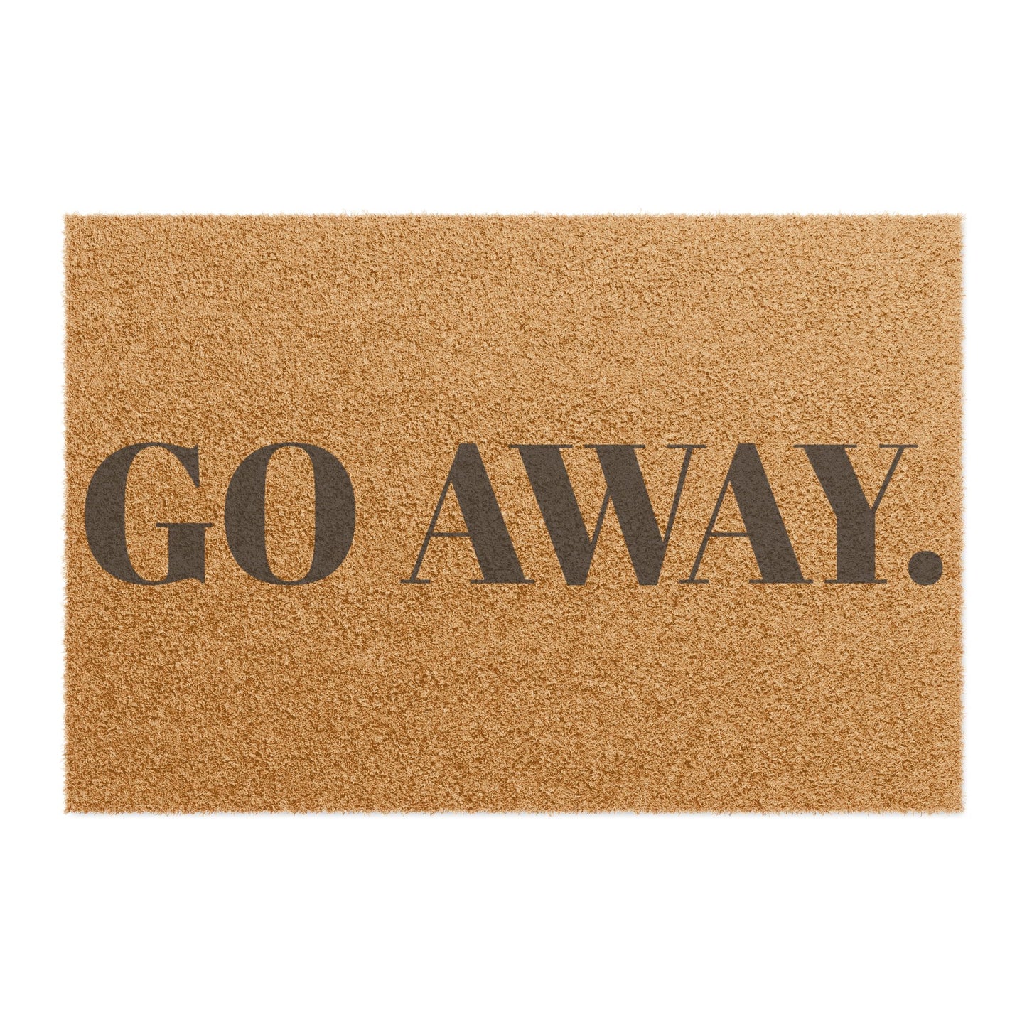 "GO AWAY" - Welcome Mat - Funny Home Décor, Unique Gift, Personal Touch for Home, Housewarming, and Parties